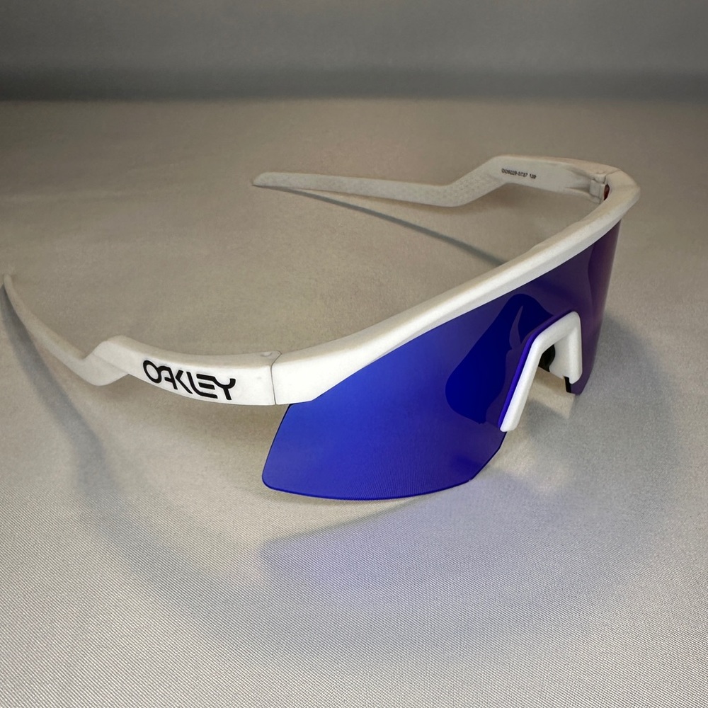 New Oakley Hydra 24K Prizm Blue Lens White Frame Men’s Sport Sunglasses
